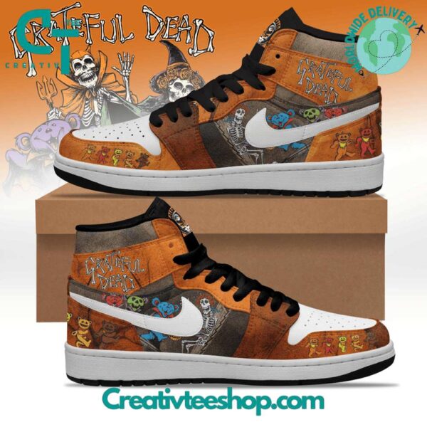 Tubopro Grateful Dead AJ1 High Sneakers Shoes For Men And Women