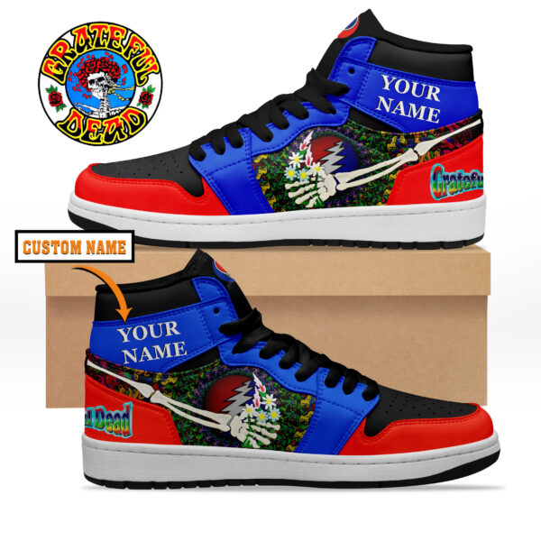 Tubopro Grateful Dead AJ1 High Sneakers Shoes For Men And Women