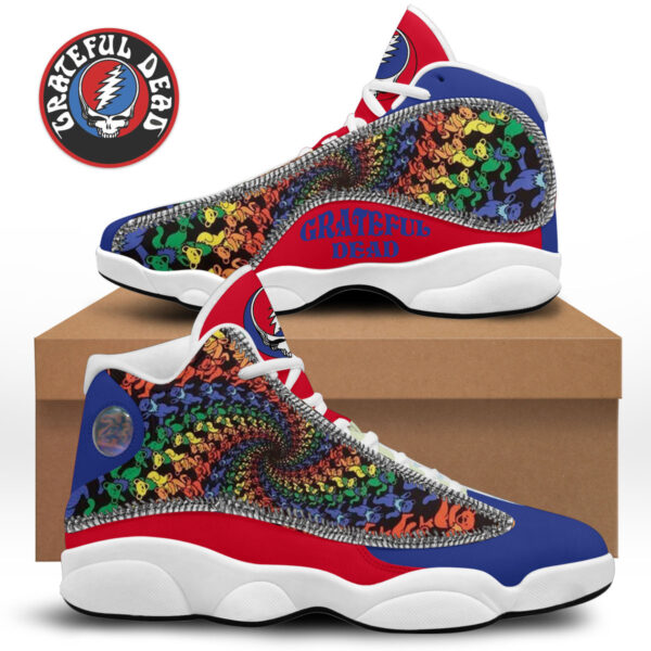 Tubopro Grateful Dead AJ13 Sneakers Shoes For Men And Women