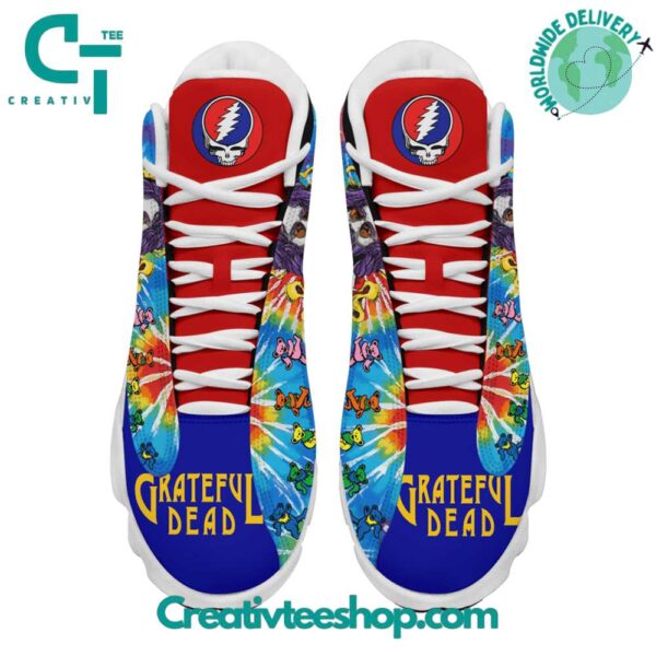 Tubopro Grateful Dead AJ13 Sneakers Shoes For Men And Women - Image 2