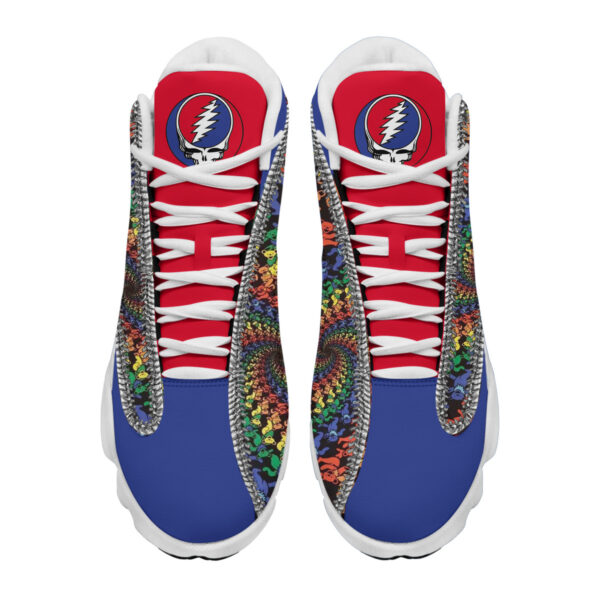 Tubopro Grateful Dead AJ13 Sneakers Shoes For Men And Women - Image 2