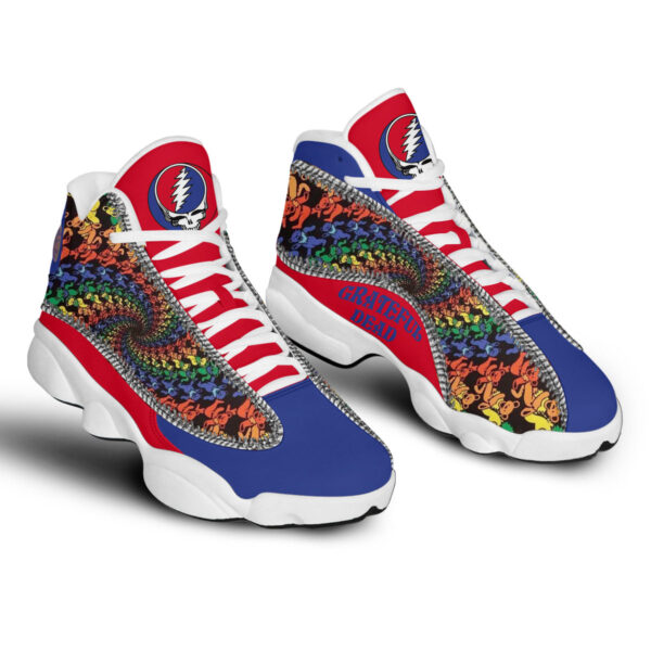 Tubopro Grateful Dead AJ13 Sneakers Shoes For Men And Women - Image 3