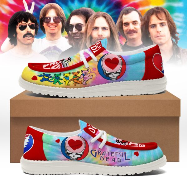Tubopro Grateful Dead Personalized Hey Dude Shoes For Men And Women