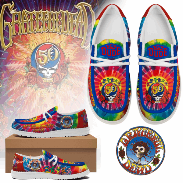 Tubopro Grateful Dead Hey Dude Shoes For Men And Women