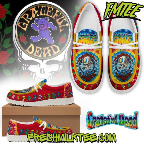 Tubopro Grateful Dead Personalized Hey Dude Shoes For Men And Women
