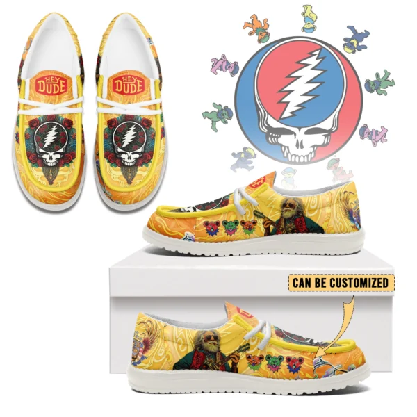 Tubopro Grateful Dead Personalized Hey Dude Shoes For Men And Women