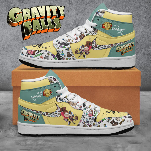 Tubopro Gravity Falls AJ1 High Sneakers Shoes For Men And Women
