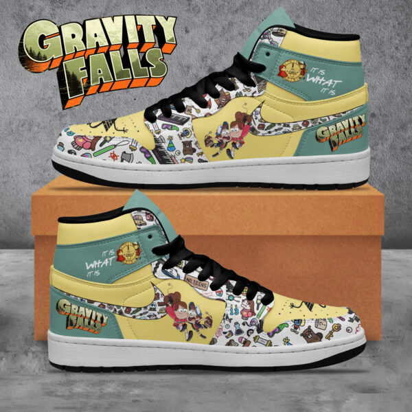 Tubopro Gravity Falls AJ1 High Sneakers Shoes For Men And Women