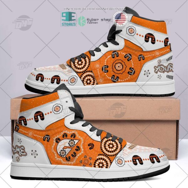 Tubopro Greater Western Sydney Giants AFL AJ1 High Sneakers Shoes For Men And Women