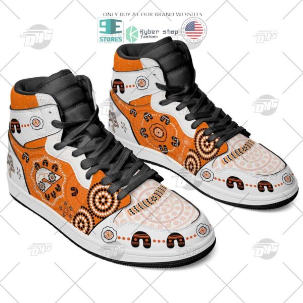 Tubopro Greater Western Sydney Giants AFL AJ1 High Sneakers Shoes For Men And Women - Image 4