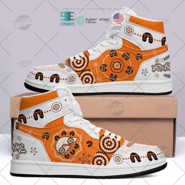 Tubopro Greater Western Sydney Giants AFL AJ1 High Sneakers Shoes For Men And Women - Image 2