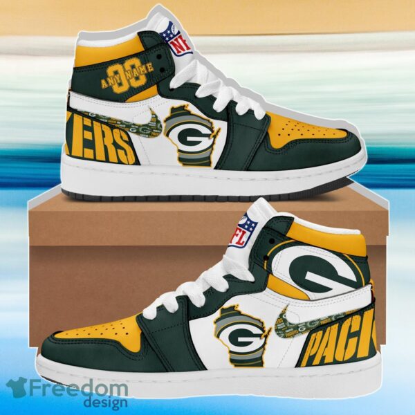 Tubopro Green Bay Packers AJ1 High Sneakers Shoes For Men And Women