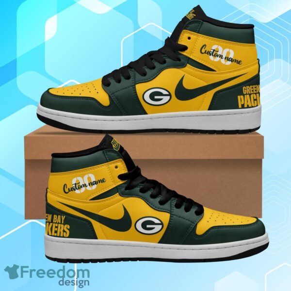 Tubopro Green Bay Packers AJ1 High Sneakers Shoes For Men And Women