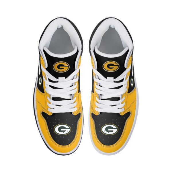 Tubopro Green Bay Packers AJ1 High Sneakers Shoes For Men And Women - Image 3
