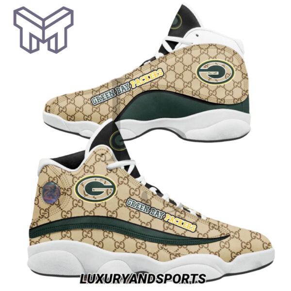 Tubopro Green Bay Packers AJ13 Sneakers Shoes For Men And Women