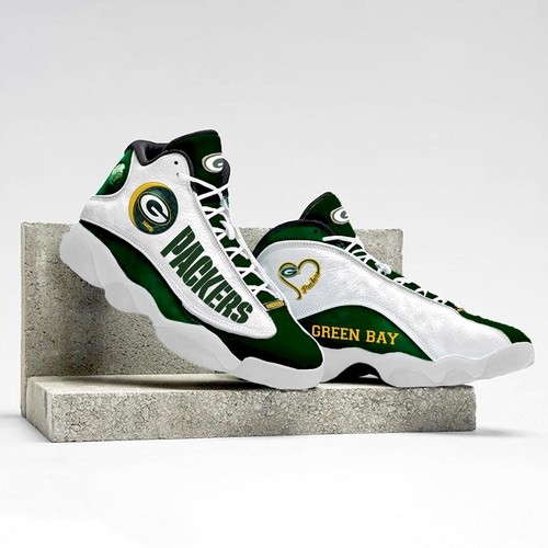 Tubopro Green Bay Packers AJ13 Sneakers Shoes For Men And Women