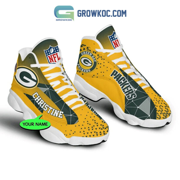 Tubopro Green Bay Packers AJ13 Sneakers Shoes For Men And Women - Image 2