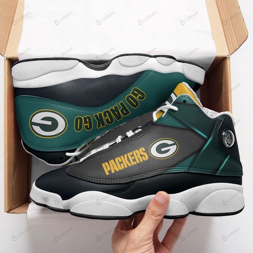 Tubopro Green Bay Packers AJ13 Sneakers Shoes For Men And Women