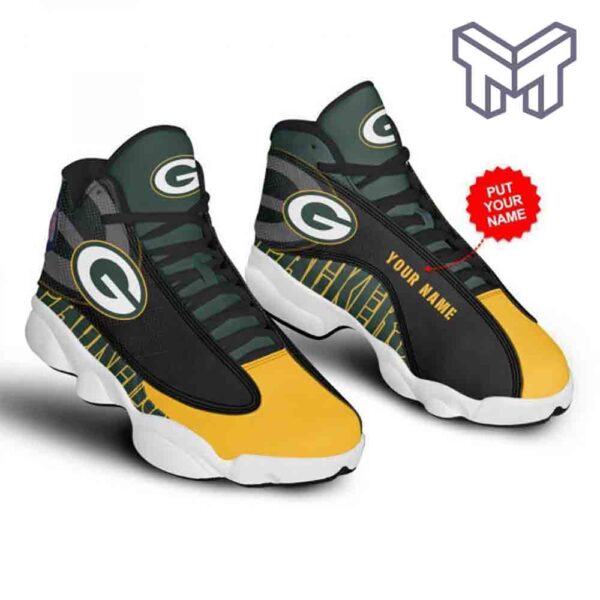 Tubopro Green Bay Packers AJ13 Sneakers Shoes For Men And Women