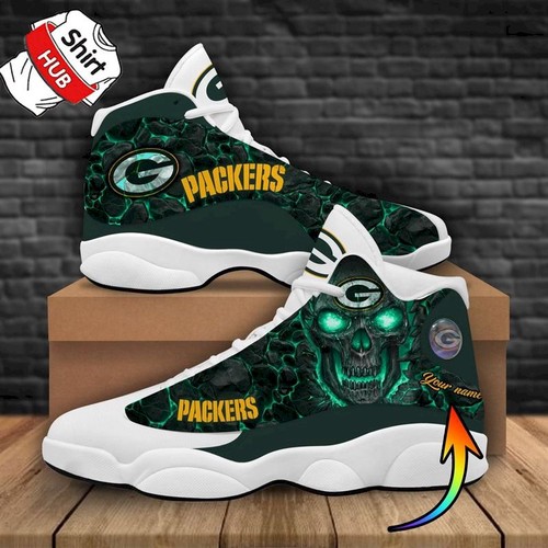 Tubopro Green Bay Packers AJ13 Sneakers Shoes For Men And Women