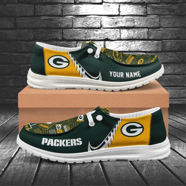 Tubopro Green Bay Packers Hey Dude Shoes For Men And Women - Image 5