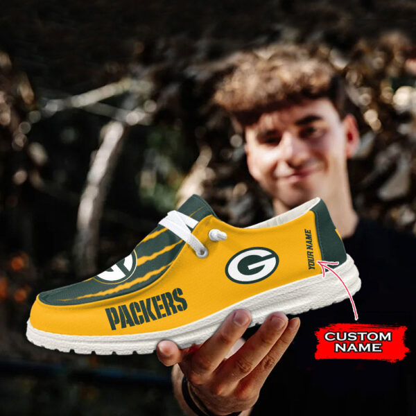 Tubopro Green Bay Packers Hey Dude Shoes For Men And Women - Image 3