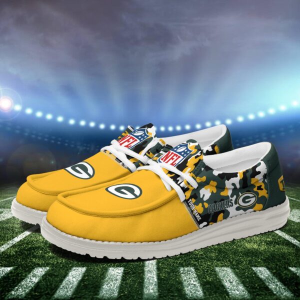 Tubopro Green Bay Packers Hey Dude Shoes For Men And Women - Image 4