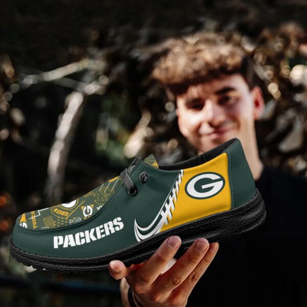 Tubopro Green Bay Packers Hey Dude Shoes For Men And Women - Image 4