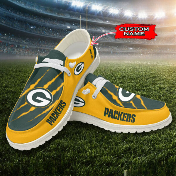 Tubopro Green Bay Packers Hey Dude Shoes For Men And Women - Image 2