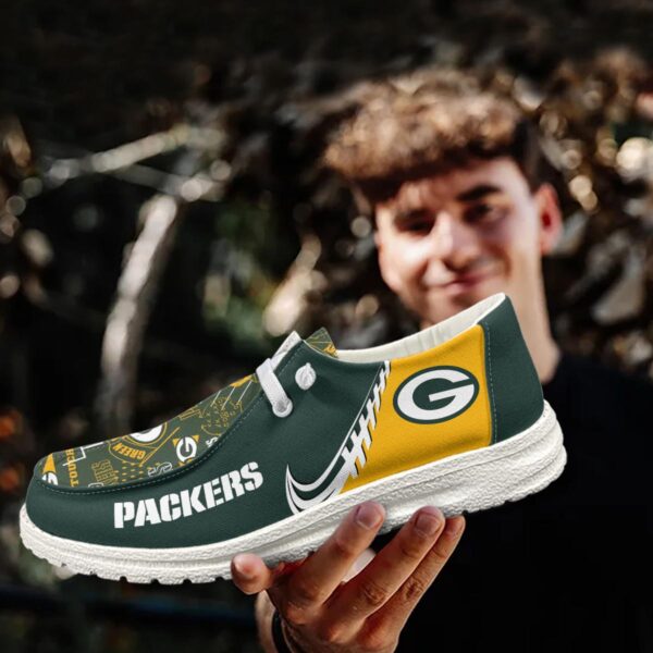 Tubopro Green Bay Packers Hey Dude Shoes For Men And Women - Image 3