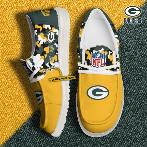 Tubopro Green Bay Packers Hey Dude Shoes For Men And Women - Image 2