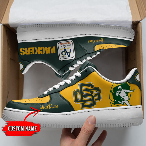 Tubopro Green Bay Packers NFL Air Low-Top Sneakers Shoes For Men And Women