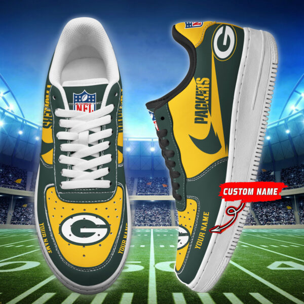Tubopro Green Bay Packers NFL Air Low-Top Sneakers Shoes For Men And Women