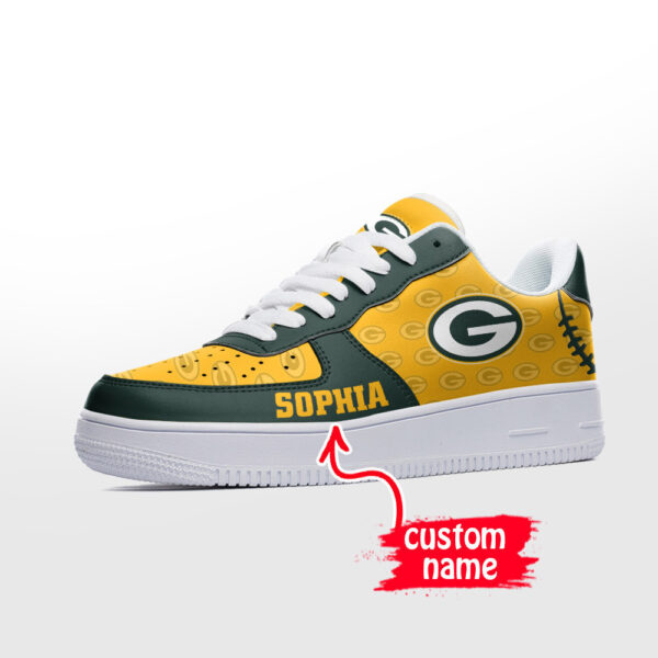 Tubopro Green Bay Packers NFL Air Low-Top Sneakers Shoes For Men And Women - Image 2