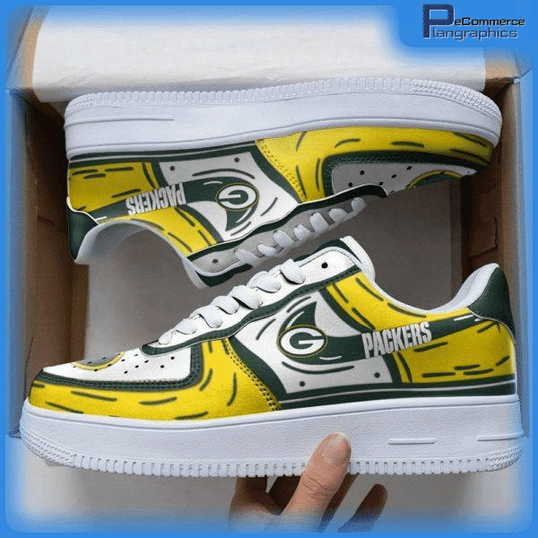 Tubopro Green Bay Packers NFL Air Low-Top Sneakers Shoes For Men And Women