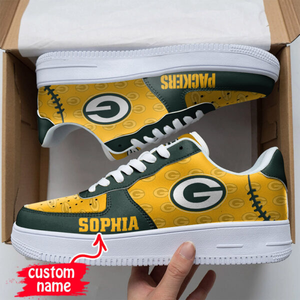 Tubopro Green Bay Packers NFL Air Low-Top Sneakers Shoes For Men And Women