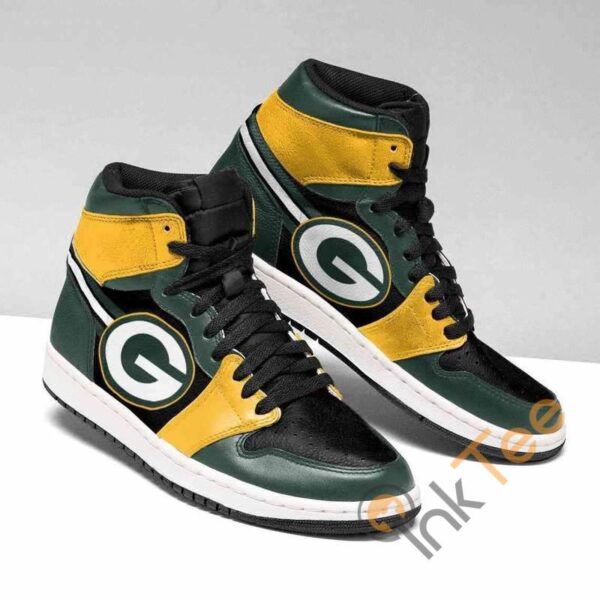 Tubopro Green Bay Packers NFL AJ1 High Sneakers Shoes For Men And Women