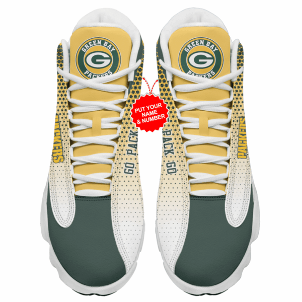Tubopro Green Bay Packers NFL AJ13 Sneakers Shoes For Men And Women - Image 3