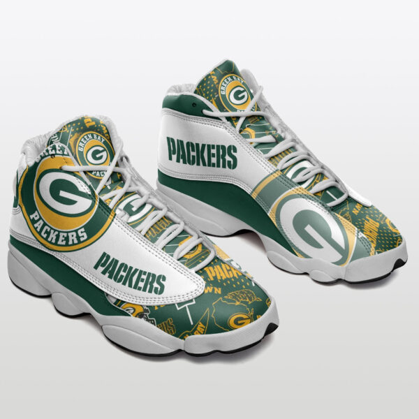 Tubopro Green Bay Packers NFL AJ13 Sneakers Shoes For Men And Women - Image 2