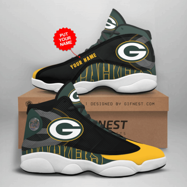 Tubopro Green Bay Packers NFL AJ13 Sneakers Shoes For Men And Women