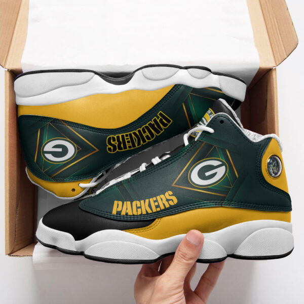 Tubopro Green Bay Packers NFL AJ13 Sneakers Shoes For Men And Women - Image 2