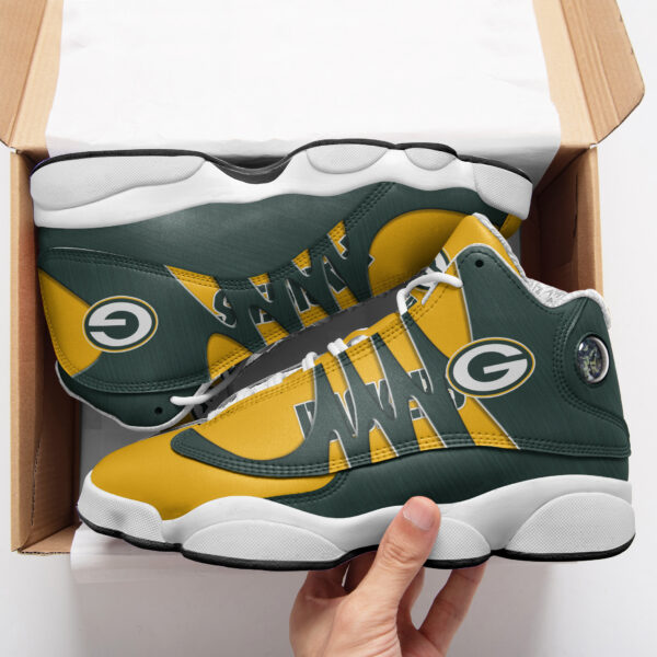 Tubopro Green Bay Packers NFL AJ13 Sneakers Shoes For Men And Women - Image 2