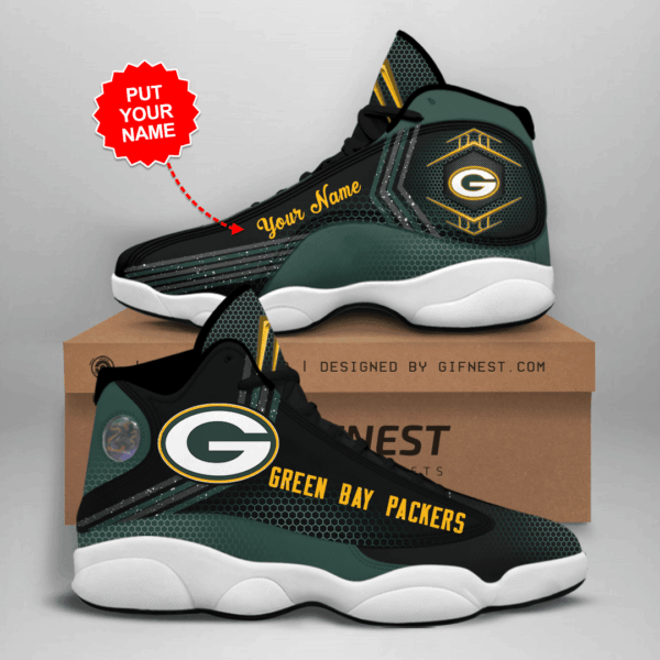 Tubopro Green Bay Packers NFL AJ13 Sneakers Shoes For Men And Women