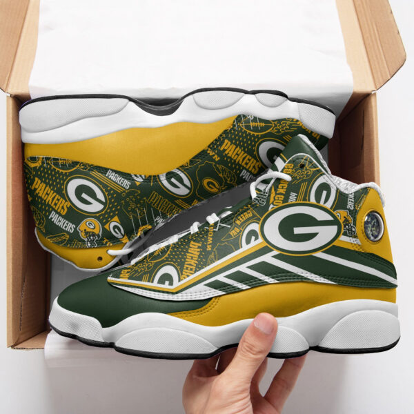 Tubopro Green Bay Packers NFL AJ13 Sneakers Shoes For Men And Women