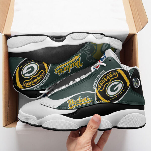 Tubopro Green Bay Packers NFL AJ13 Sneakers Shoes For Men And Women - Image 2