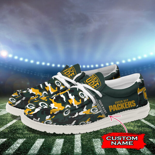 Tubopro Green Bay Packers Personalized Hey Dude Shoes For Men And Women - Image 3