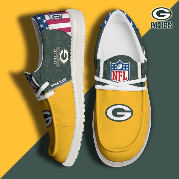 Tubopro Green Bay Packers Personalized Hey Dude Shoes For Men And Women