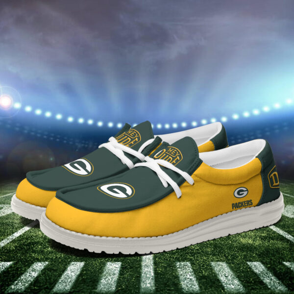 Tubopro Green Bay Packers Personalized Hey Dude Shoes For Men And Women - Image 3