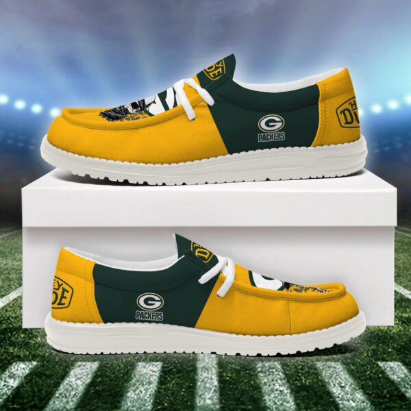 Tubopro Green Bay Packers Personalized Hey Dude Shoes For Men And Women - Image 4