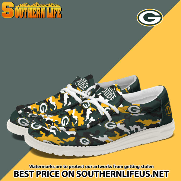 Tubopro Green Bay Packers Personalized Hey Dude Shoes For Men And Women - Image 2